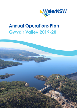 Annual Operations Plan Gwydir Valley 2019-20 Acronym Definition