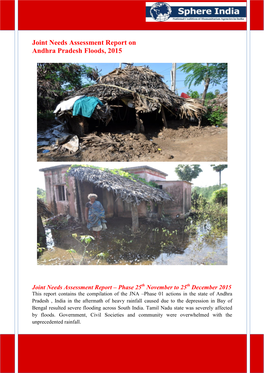 Joint Needs Assessment Report on Andhra Pradesh Floods, 2015