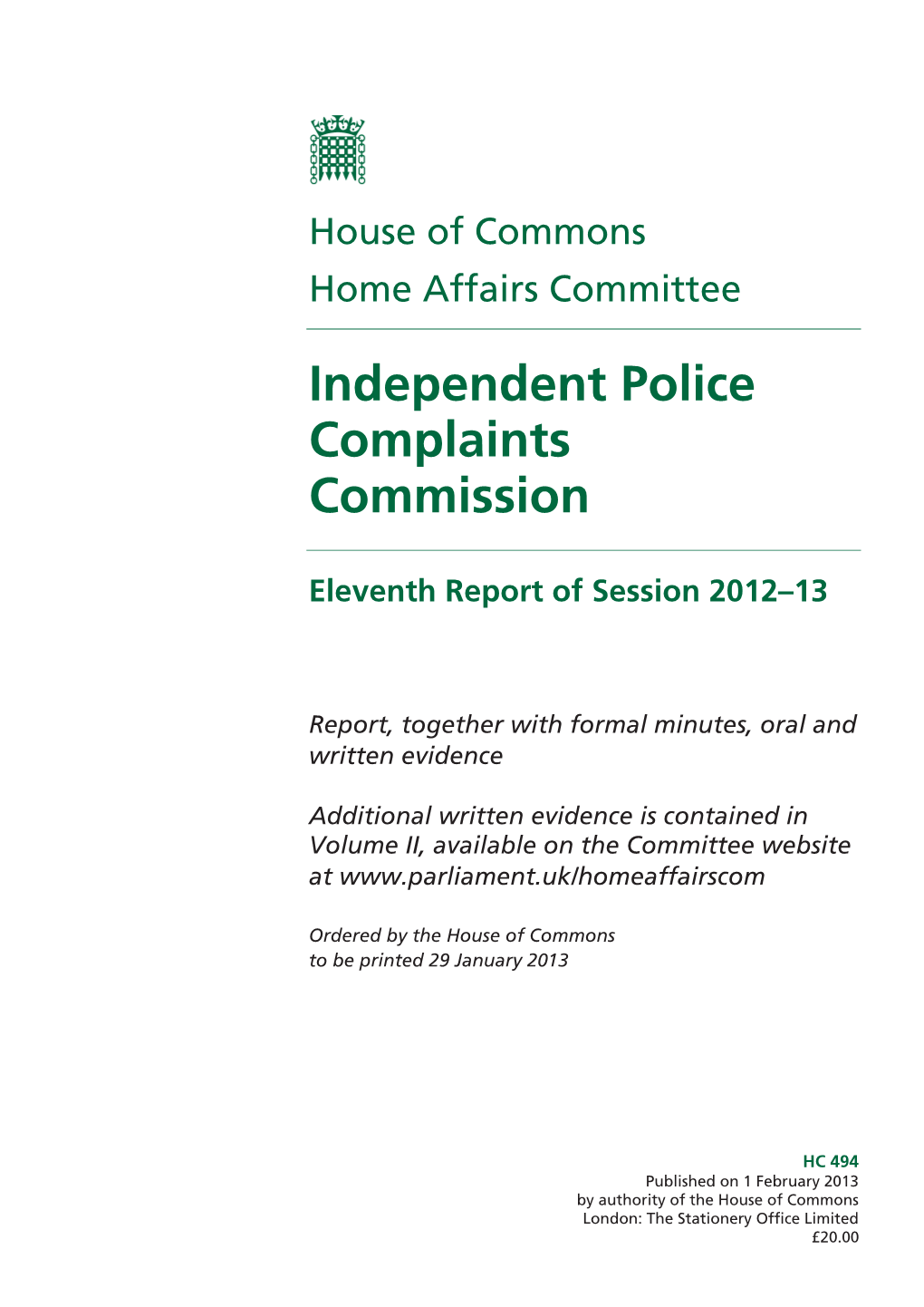 Independent Police Complaints Commission