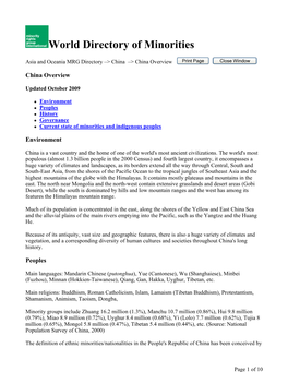 World Directory of Minorities