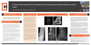 A Novel Technique for the Treatment of a Rare Atypical Osteoid Osteoma of the Talus