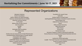 Represented Organizations