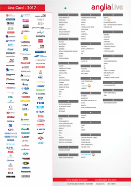 Line Card - 2017