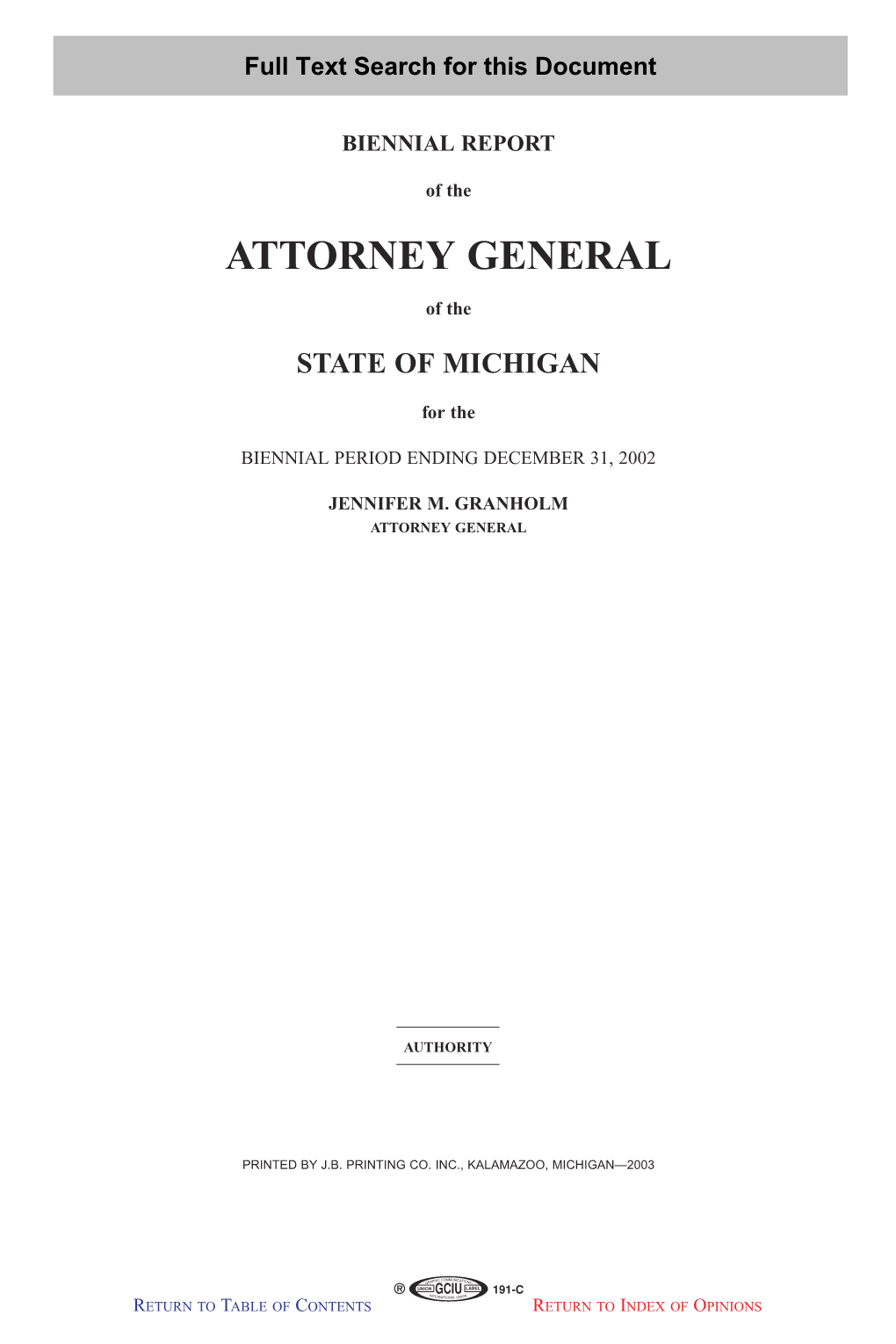 Attorney General