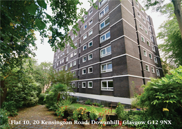 Flat 10, 20 Kensington Road, Dowanhill, Glasgow G12 9NX 9NX G12 Glasgow Dowanhill, Road, Kensington 20 10, Flat