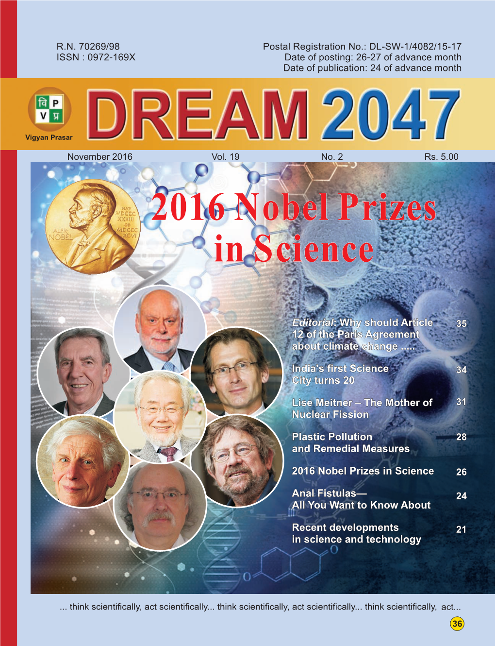 2016 Nobel Prizes in Science