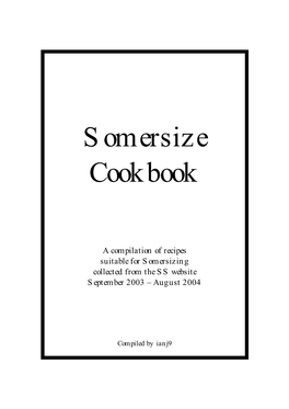 Somersize Cookbook