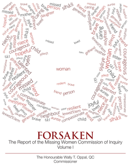 Forsaken: the Report of the Missing Women Commission of Inquiry