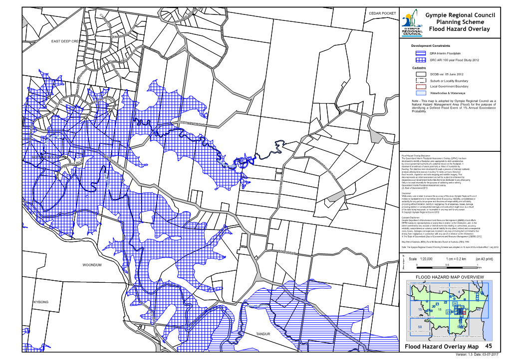 Gympie Regional Council Planning Scheme Flood Hazard Overlay