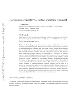 Harnessing Symmetry to Control Quantum Transport