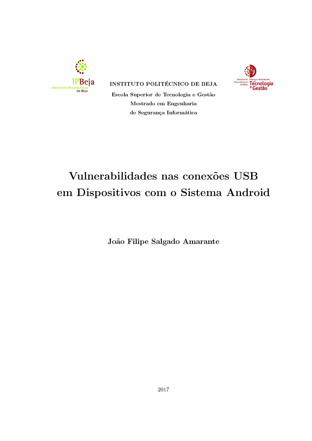 Vulnerabilidades Nas Conexões USB Em Dispositivos Com O Sistema Android