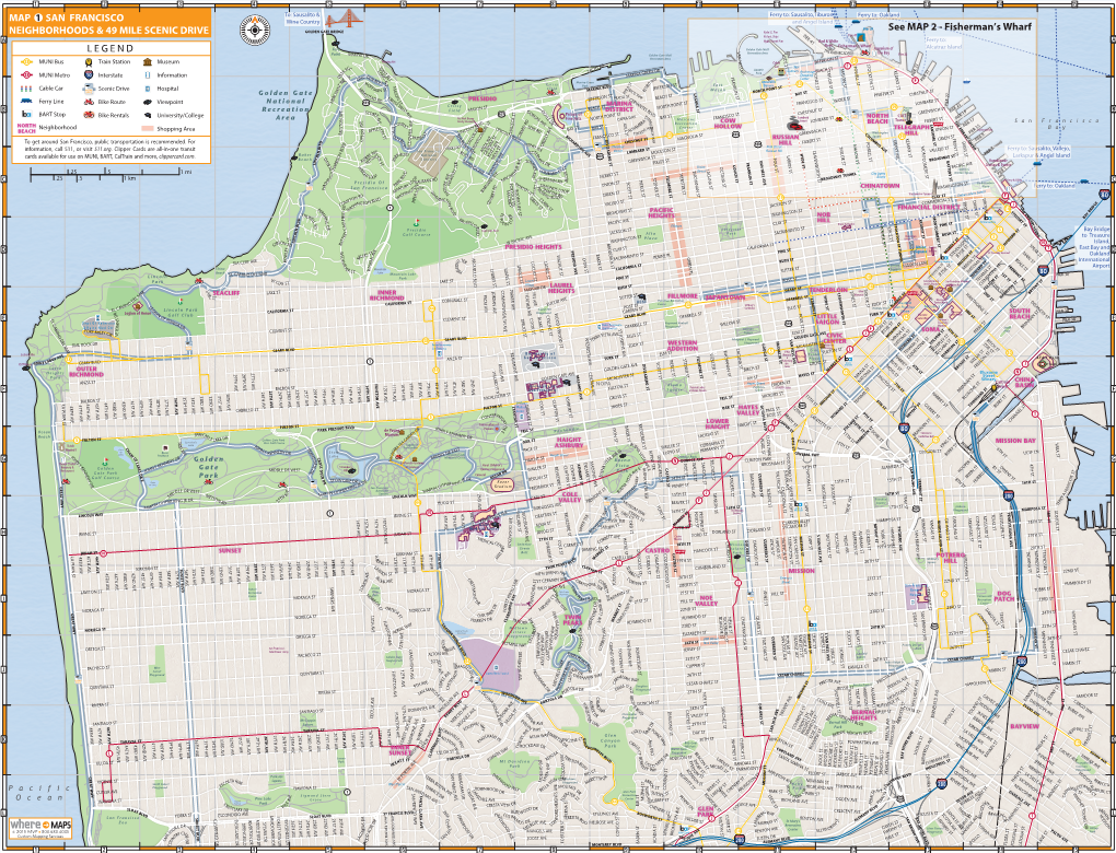 Fisherman's Wharf MAP SAN FRANCISCO