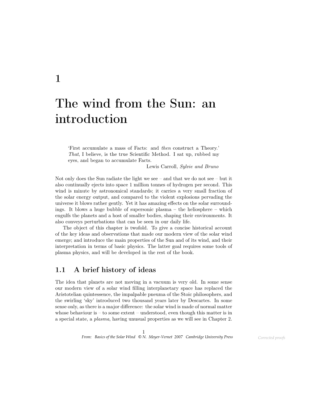 The Wind from the Sun: an Introduction