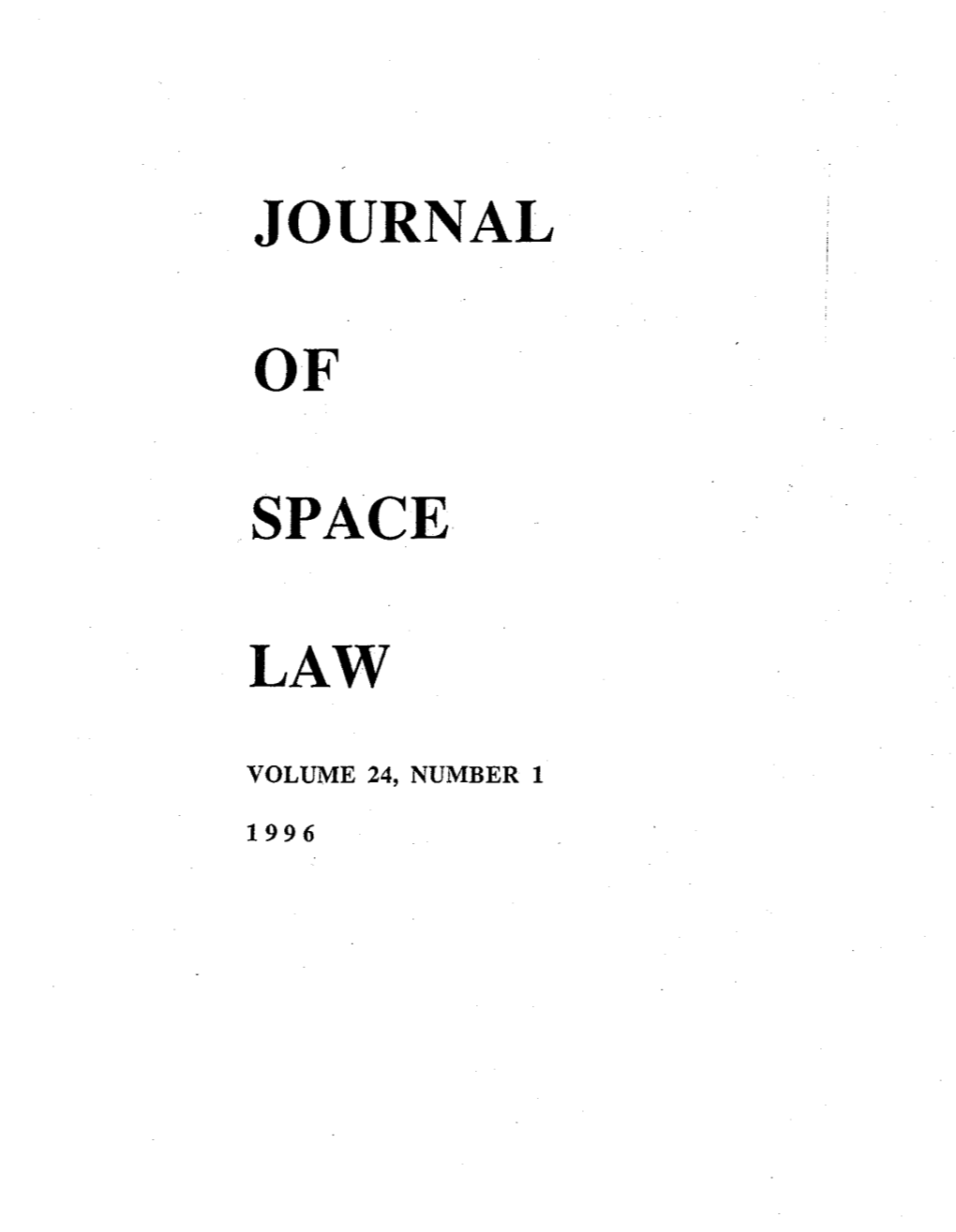 Journal of Space Law