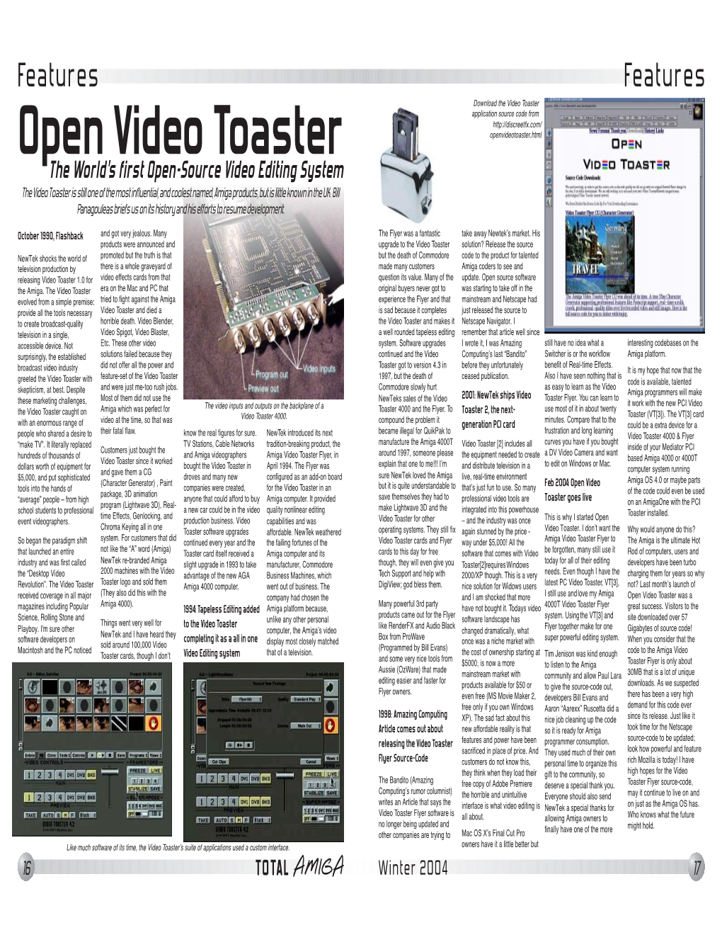Open Video Toaster Was a Amiga 4000)