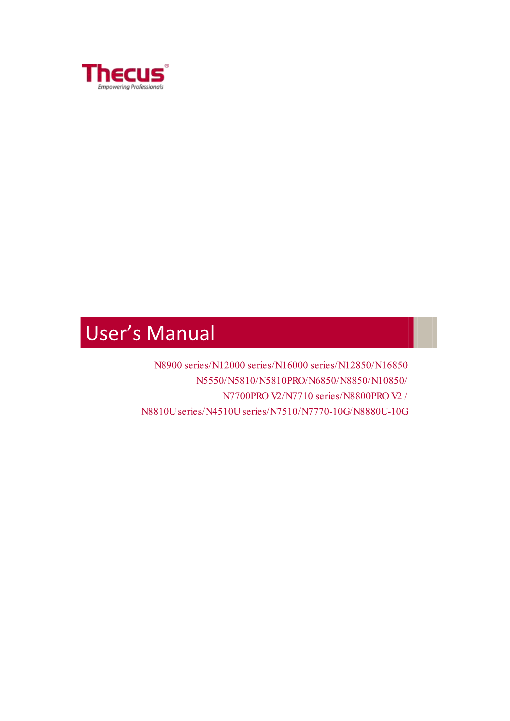 User's Manual