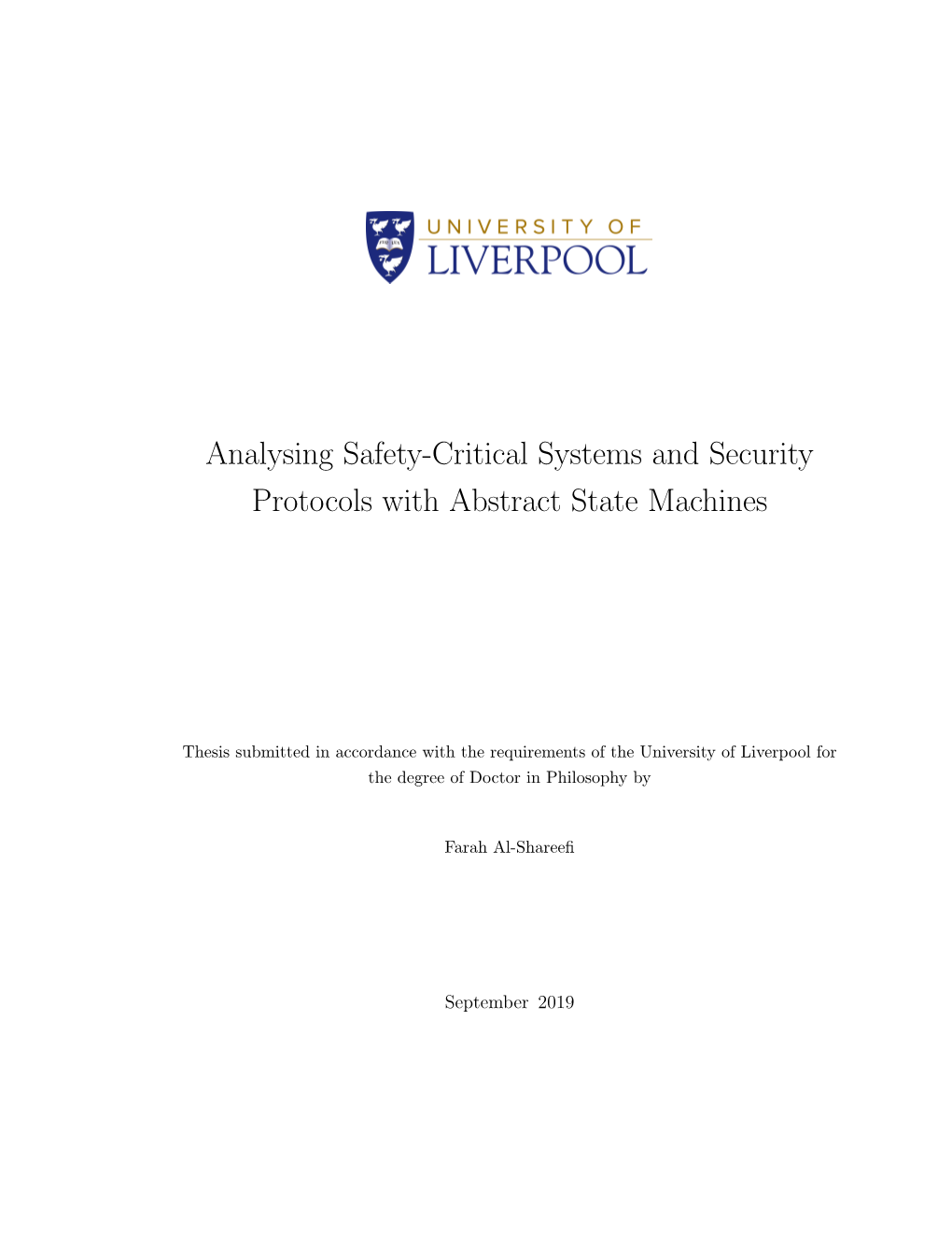 Analysing Safety-Critical Systems and Security Protocols with Abstract State Machines