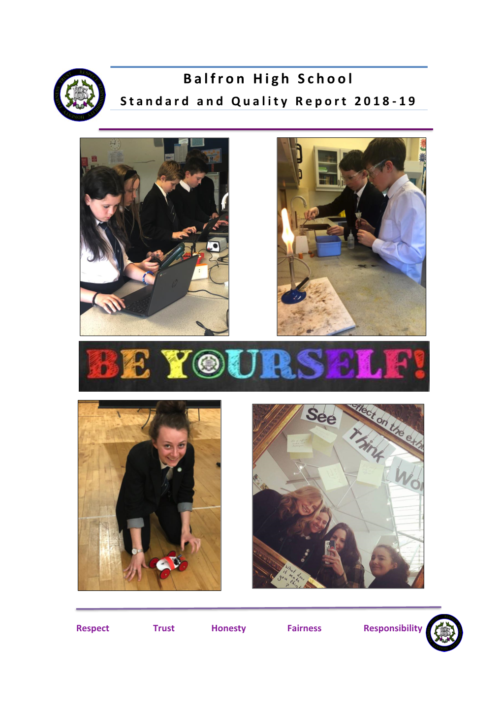 Balfron High School Standard and Quality Report 2018 - 1 9