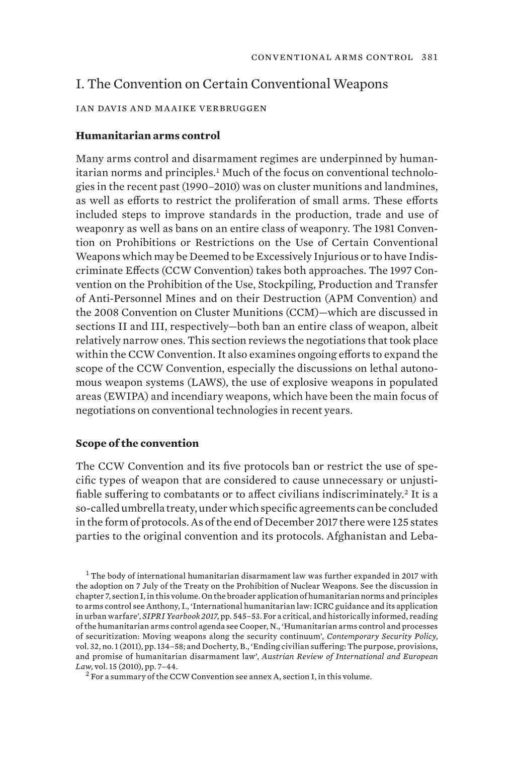 SIPRI Yearbook 2018: Armaments, Disarmament and International