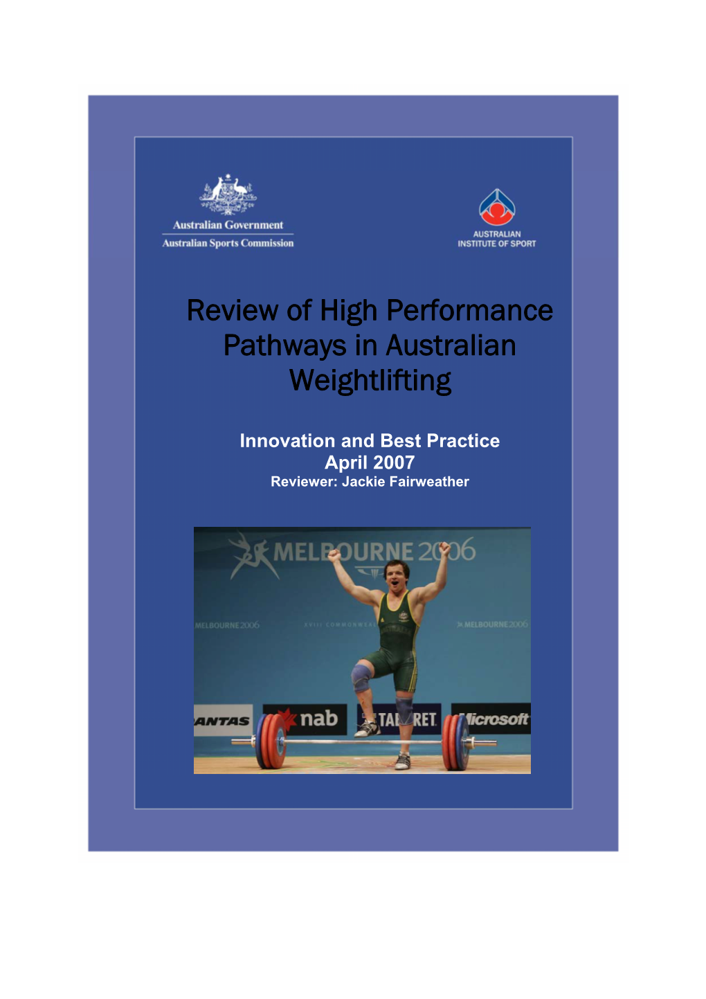 Review of High Performance Pathways in Australian Weightlifting
