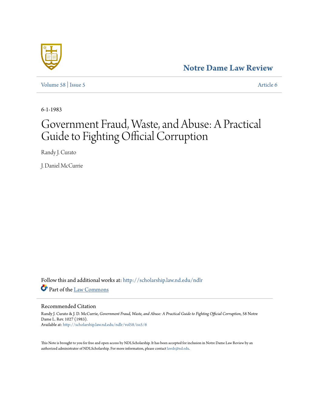 Government Fraud, Waste, and Abuse: a Practical Guide to Fighting Official Corruption Randy J