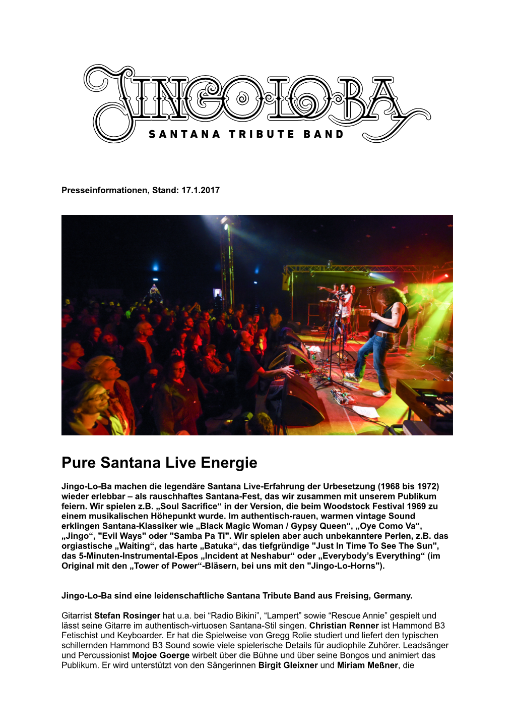 Pure Santana Live Energie