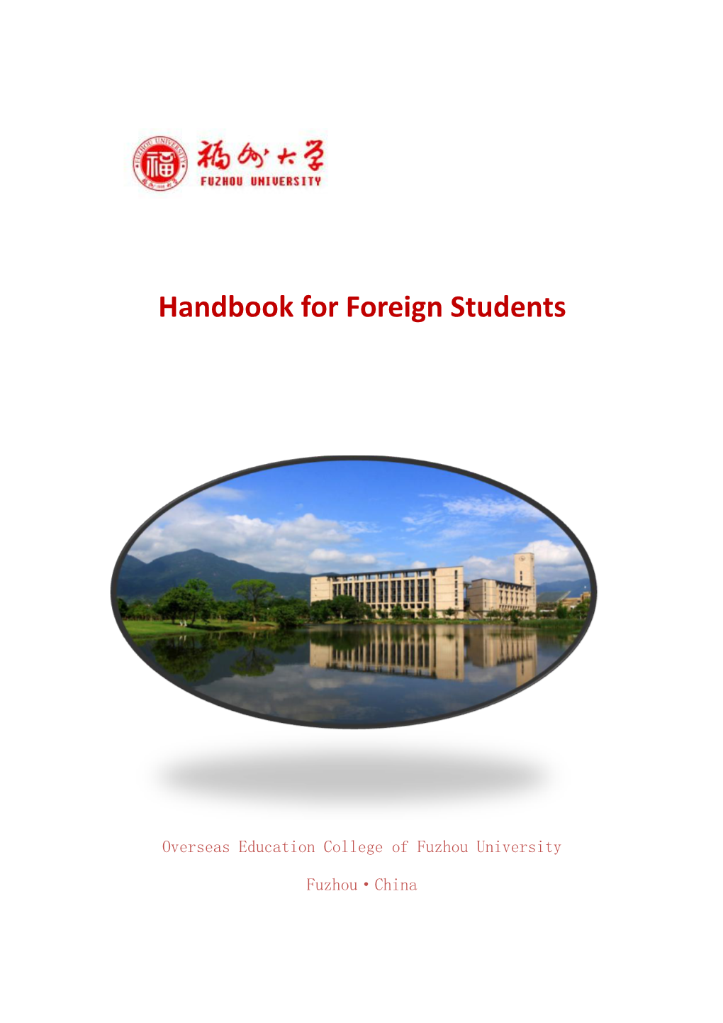 Handbook for Foreign Students