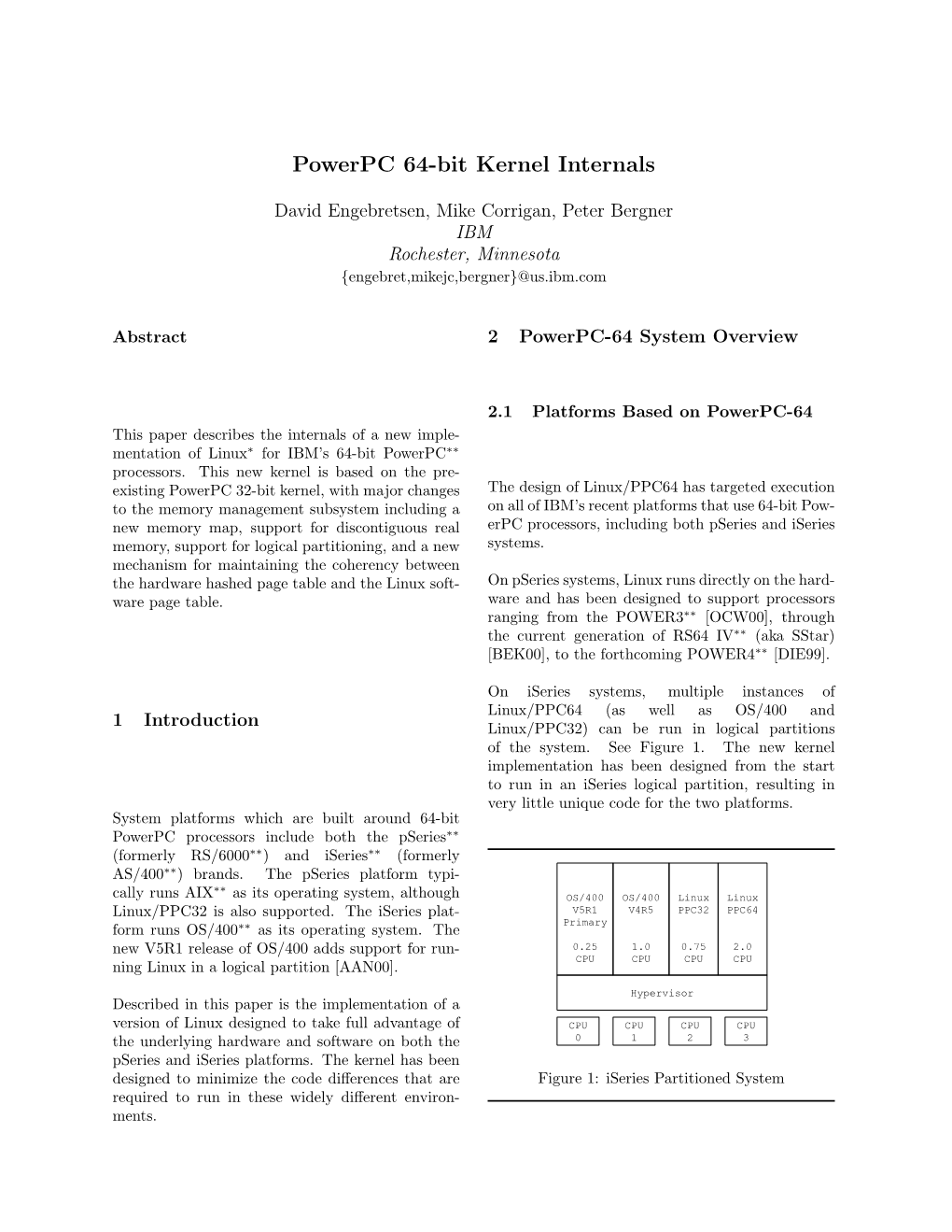 Powerpc 64-Bit Kernel Internals
