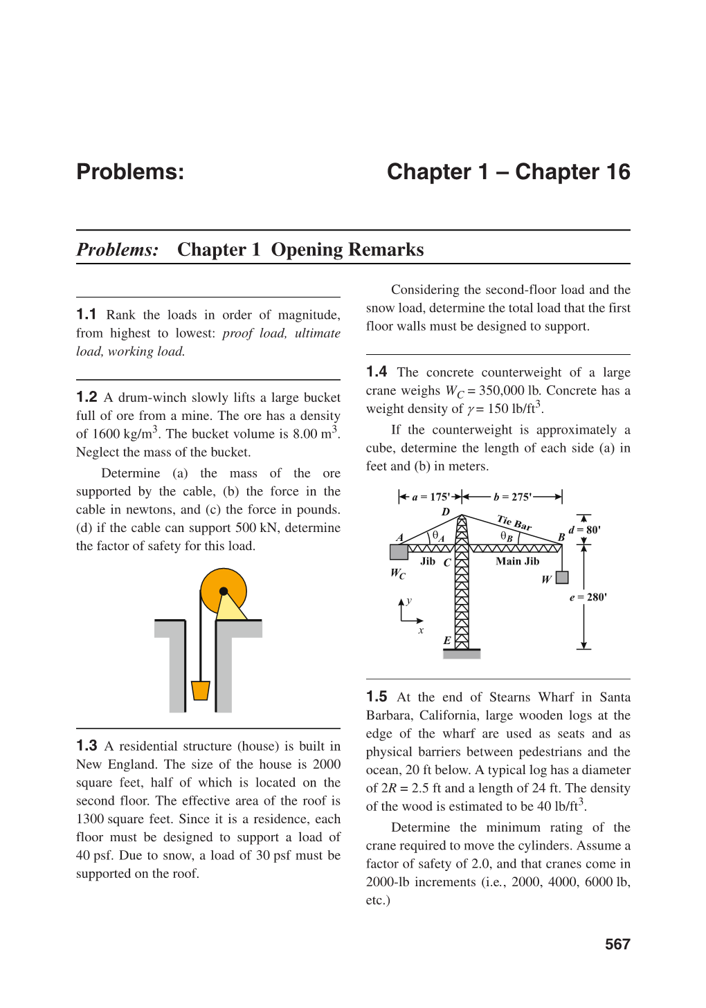 Problems: Chapter 1 Opening Remarks