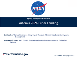 Artemis 2024 Lunar Landing
