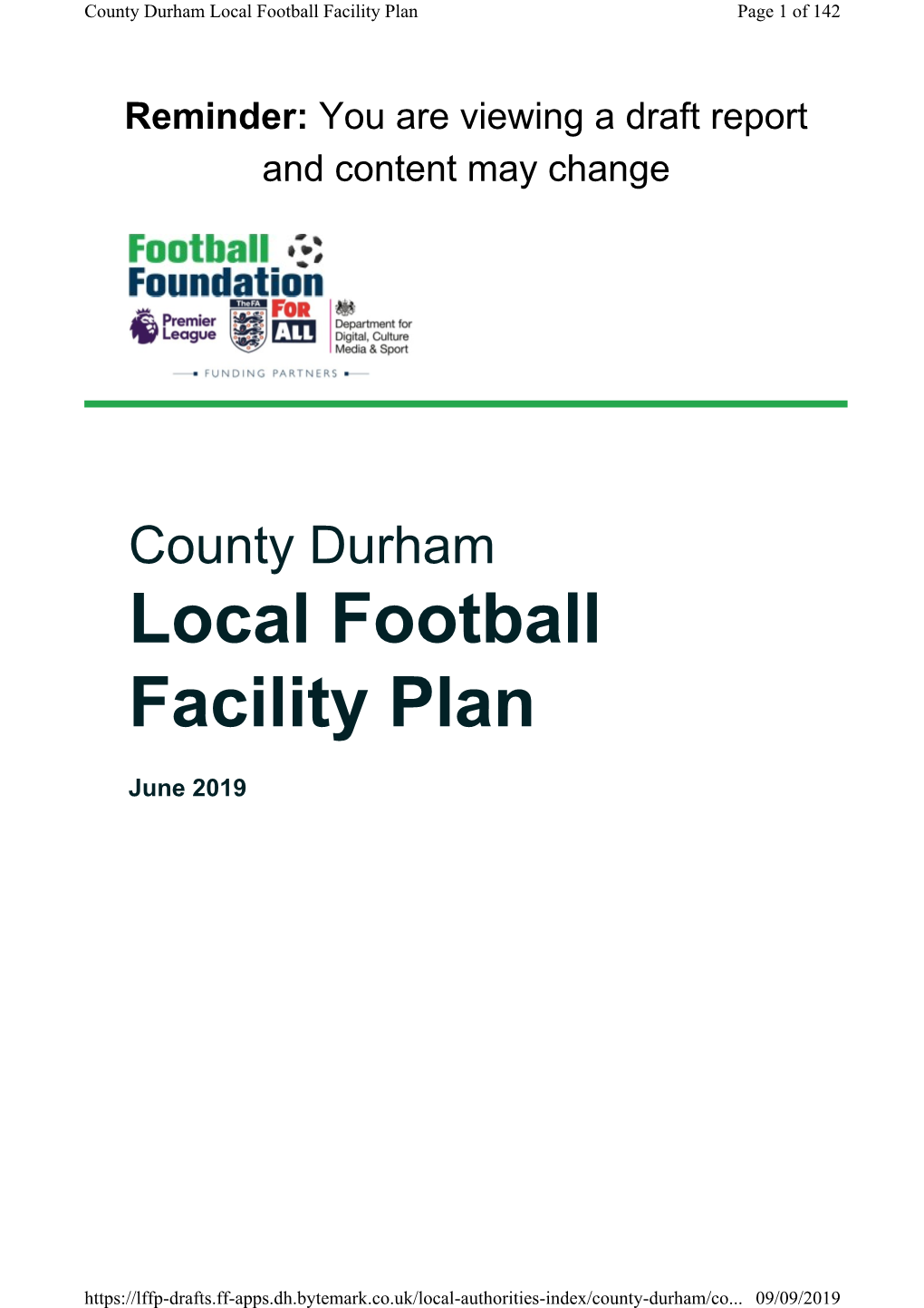 Local Football Facility Plan Page 1 of 142