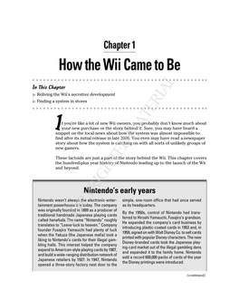 How the Wii Came to Be