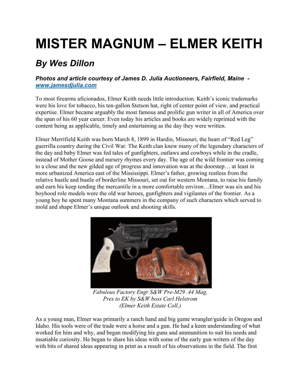Mister Magnum – Elmer Keith