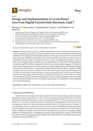 Design and Implementation of a Low-Power Low-Cost Digital