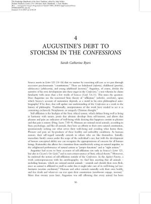 4 Augustine's Debt to Stoicism in the Confessions