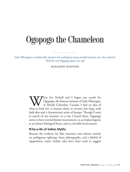 Ogopogo the Chameleon