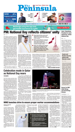 PM: National Day Reflects Citizens' Unity