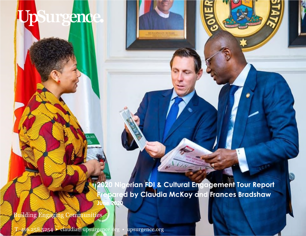 2020 Nigerian FDI & Cultural Engagement Tour Report Prepared