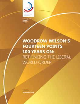 Woodrow Wilson's Fourteen Points 100 Years On