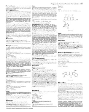 Aceglutamide Aluminium/Alosetron Hydrochloride 1705