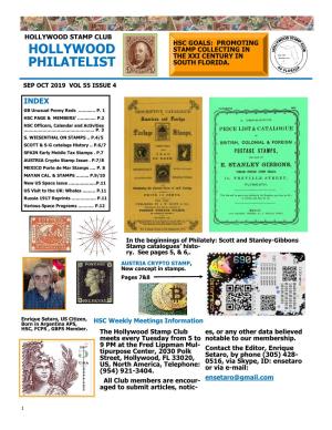 Hollywood Philatelist? Or Ing, Or Via Share a Nice E-Mail