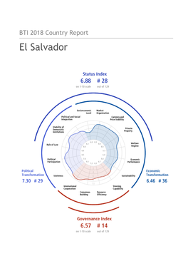 El Salvador Country Report BTI 2018