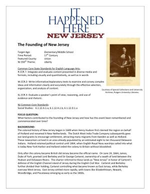 The Founding of New Jersey