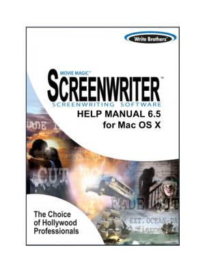 Movie Magic Screenwriter 6.5 16 2 Copyright