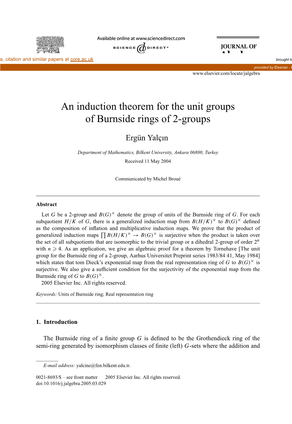 An Induction Theorem for the Unit Groups of Burnside Rings of 2-Groups