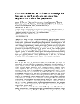 Flexible All-PM NALM Yb:Fiber Laser Design for Frequency Comb Applications: Operation Regimes and Their Noise Properties