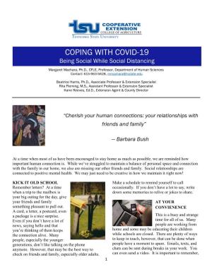 Coping with Covid-19