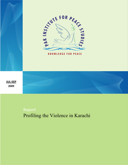 Profiling the Violence in Karachi