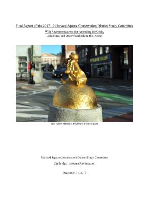 Harvard Square Conservation District Study Committee Report