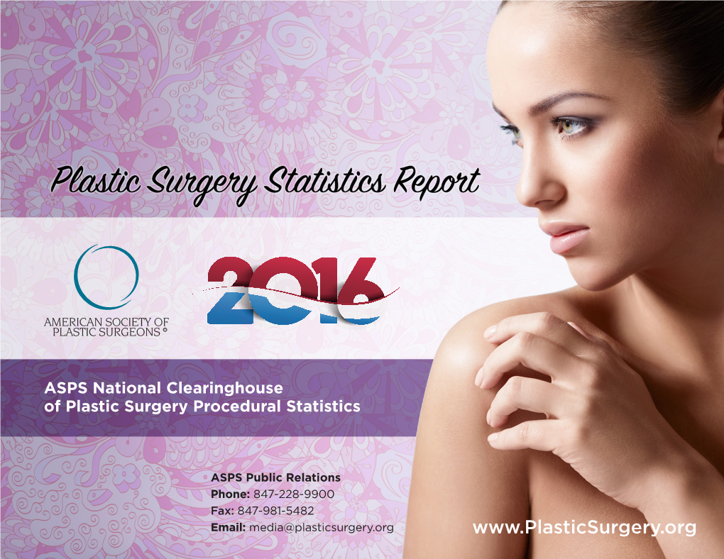 2016 Plastic Surgery Statistics Report Methodology and Validity